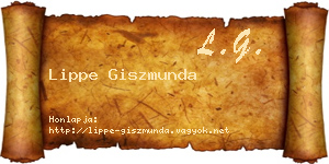 Lippe Giszmunda névjegykártya
